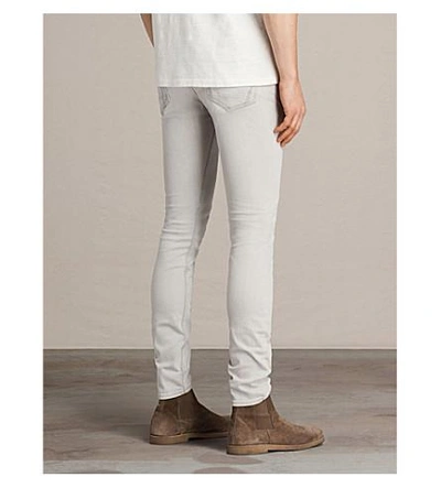 Shop Allsaints Gokase Slim-fit Skinny Jeans In Light Grey
