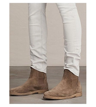 Shop Allsaints Gokase Slim-fit Skinny Jeans In Light Grey