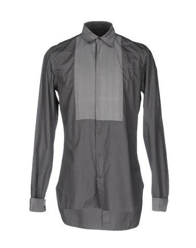 Shop Dolce & Gabbana Patterned Shirt In Grey