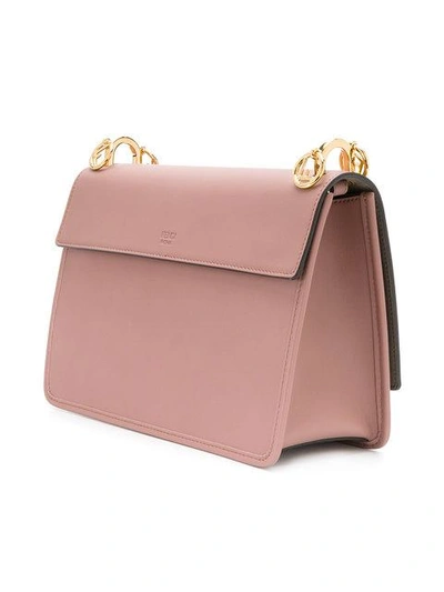 Shop Fendi Kan I F Shoulder Bag In Pink