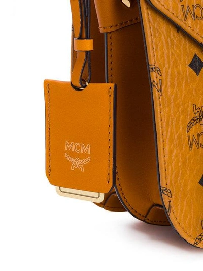 Shop Mcm Mini Logo Crossbody Bag