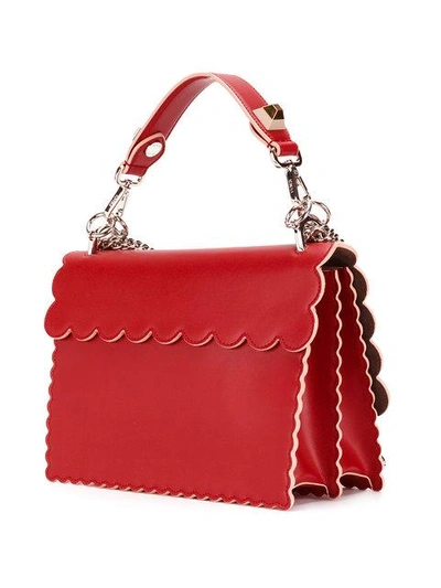 Shop Fendi Kan I Shoulder Bag - Red