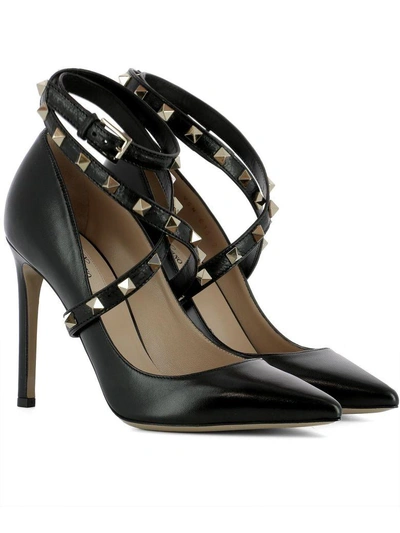 Shop Valentino Black Leather Pump