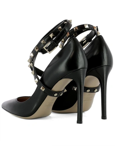 Shop Valentino Black Leather Pump