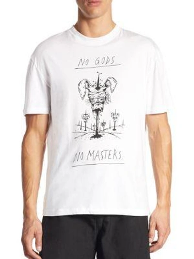 Mcq By Alexander Mcqueen Printed Tee In White