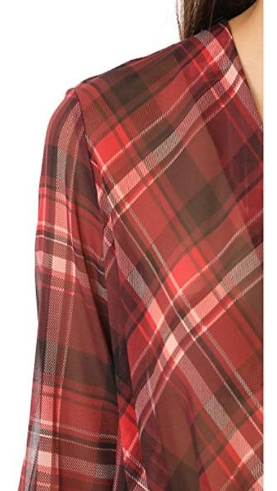 Shop Rag & Bone Victor Blouse In Red Plaid