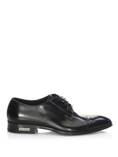 Shop Paul Smith Glossy Leather Almond Toe Dress Shoes In Black
