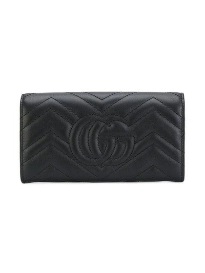 Shop Gucci Gg Marmont Animal Studs Wallet