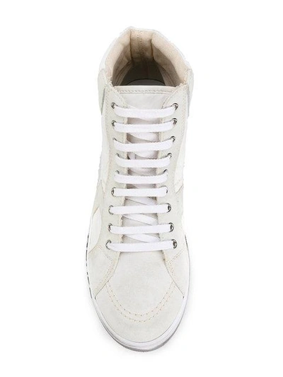 Shop Saint Laurent Joe High-top Sneakers In White