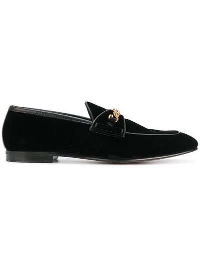 Shop Tom Ford Valois Chain-trim Loafers
