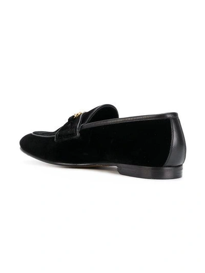 Shop Tom Ford Valois Chain-trim Loafers