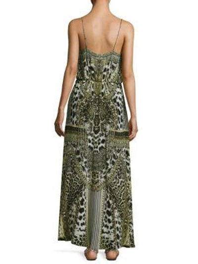 Shop Camilla Printed Silk Maxi Dress In Animal