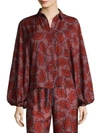 ALEXIS Nicolette Bishop-Sleeve Printed Top