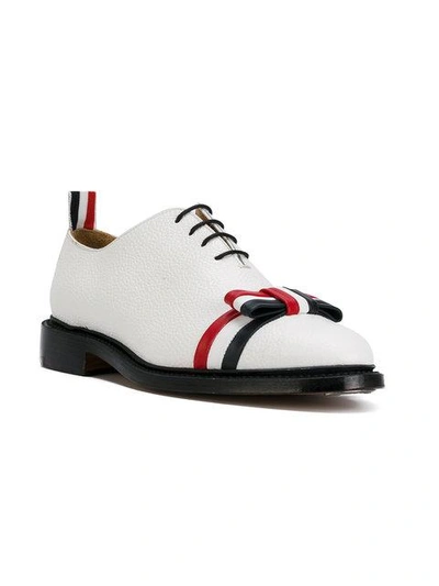 Shop Thom Browne Bow-detail Lace-ups
