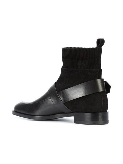 Shop Pierre Hardy Side Buckle Boots - Black