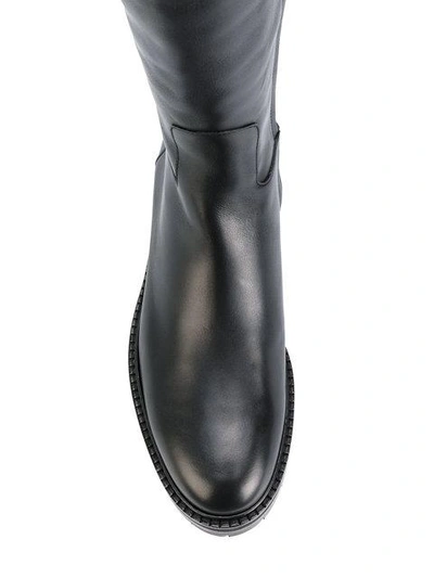 Shop Valentino Garavani Bow Wrap Boots In Black