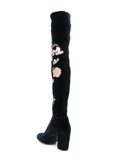 Shop Strategia Embroidered Appliqués Knee High Boots