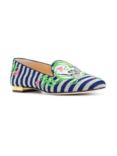 Shop Charlotte Olympia Amour Slippers In Multicolour