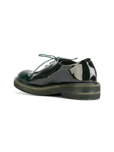 Shop Marsèll High Shine Derby Shoes - Green