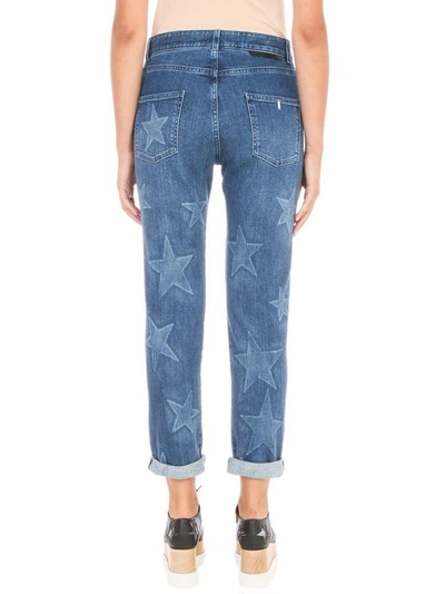 Shop Stella Mccartney Star Print Boyfriend Jeans In Blue