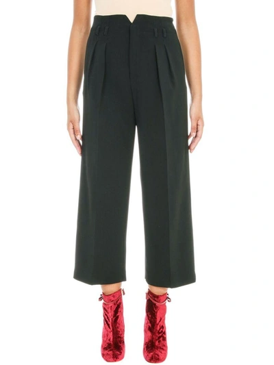 Shop Red Valentino High Waistes Belt Pant In Black