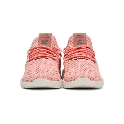 Shop Adidas Originals By Pharrell Williams Adidas Originals X Pharrell Williams Pink Tennis Hu Sneakers In Tactile Rose