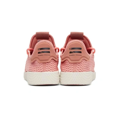 Shop Adidas Originals By Pharrell Williams Adidas Originals X Pharrell Williams Pink Tennis Hu Sneakers In Tactile Rose