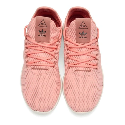 Shop Adidas Originals By Pharrell Williams Adidas Originals X Pharrell Williams Pink Tennis Hu Sneakers In Tactile Rose