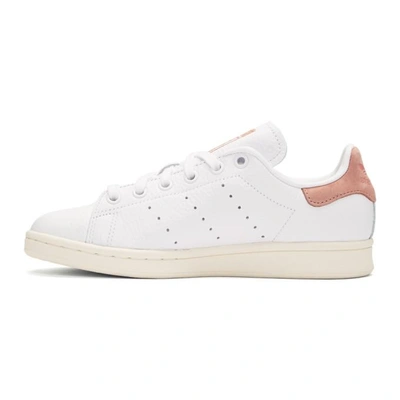 Shop Adidas Originals By Pharrell Williams White & Pink Stan Smith Trainers