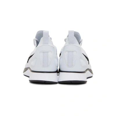 Shop Nike White & Black Air Zoom Mariah Flyknit Racer Sneakers