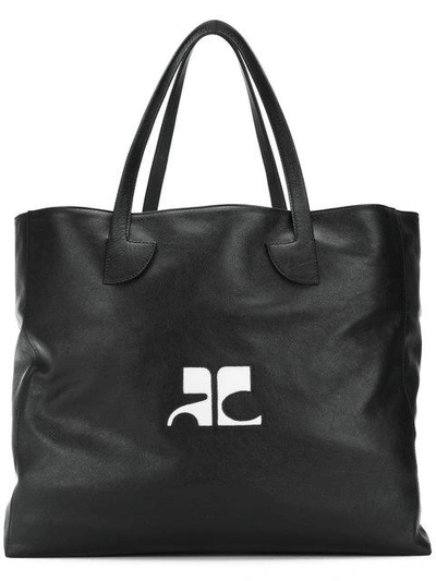 Shop Courrèges Logo Tote Bag