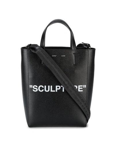 Shop Off-white Medium Sculpture Tote Bag - Black