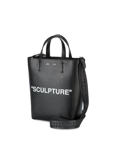 Shop Off-white Medium Sculpture Tote Bag - Black