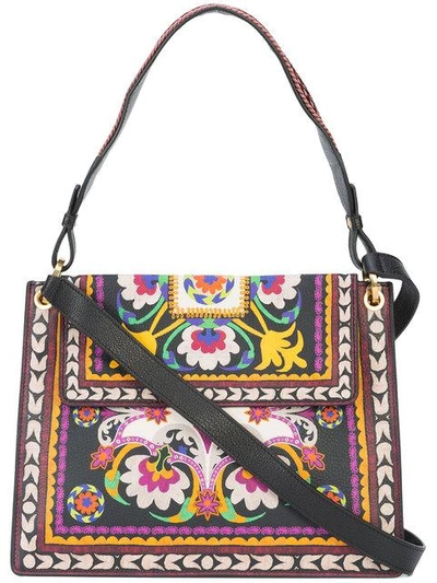Shop Etro Floral Print Shoulder Bag