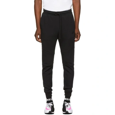 Shop Nike Black Nsw Tech Fleece Jogger Pants