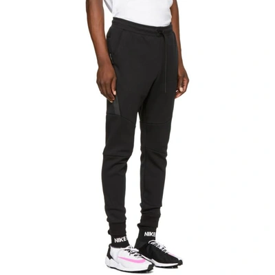 Shop Nike Black Nsw Tech Fleece Jogger Pants