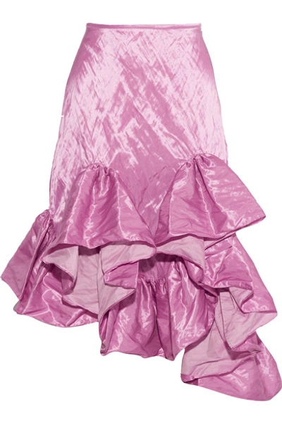 Marques' Almeida Ruffled Asymmetric Skirt With Cotton