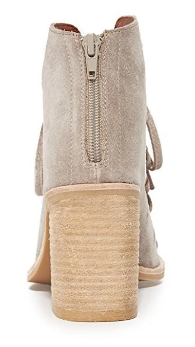 Shop Jeffrey Campbell Corwin Lace Up Booties In Taupe