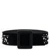 GIUSEPPE ZANOTTI GIUSEPPE ZANOTTI - BLACK VELVET BELT WITH CRYSTALS THE DAZZLING BEZZIE,IA7001600102