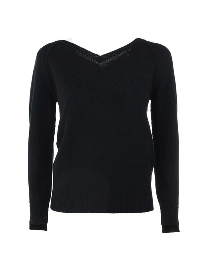 Shop Helmut Lang V-neck Sweater In Black