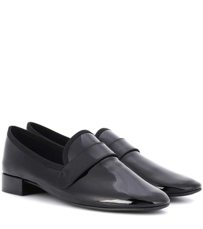 Repetto Maestro Patent Leather Loafers In Black