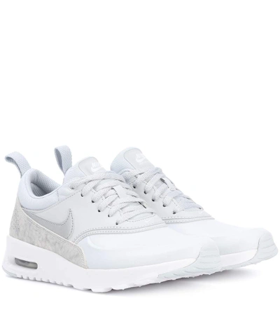 Nike Air Max Thea Leather Sneakers In Pure Platieum
