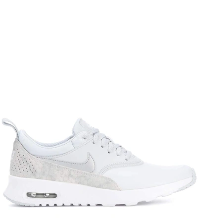 Shop Nike Air Max Thea Leather Sneakers In Pure Platieum