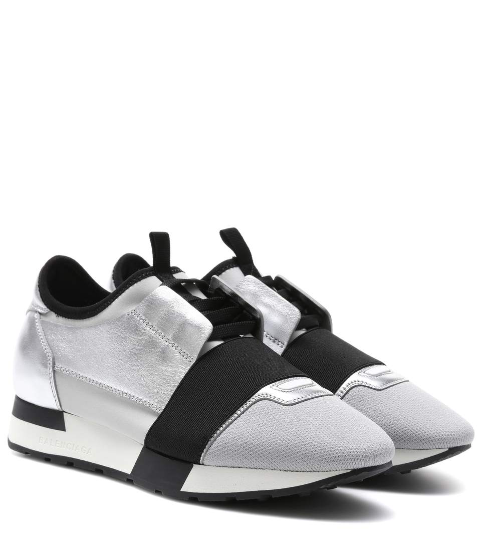 balenciaga race runners silver
