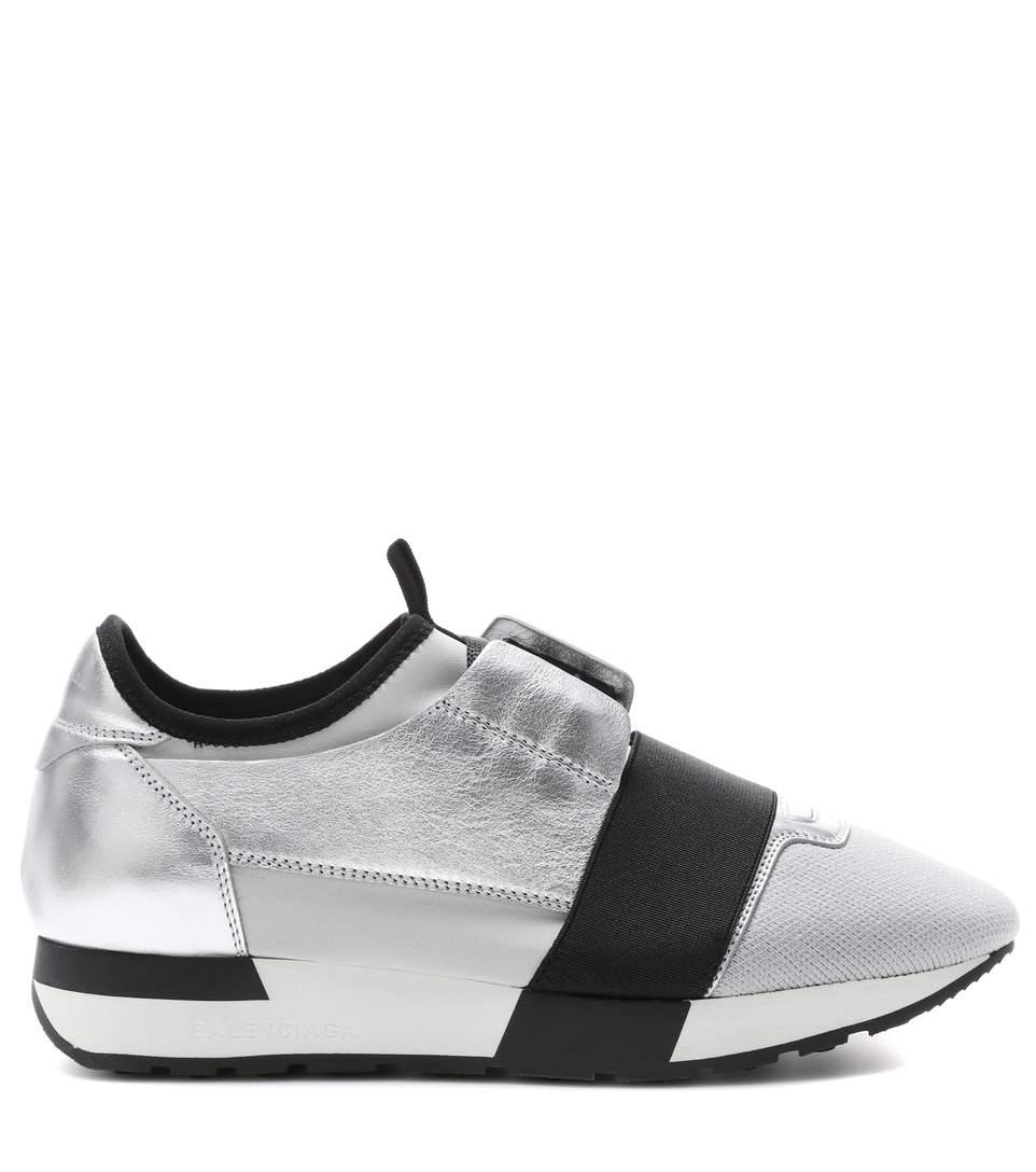 balenciaga race runners silver