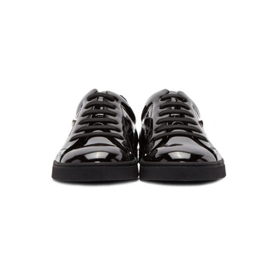 FENDI BLACK PATENT SNEAKERS