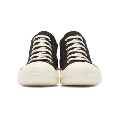 Shop Rick Owens Drkshdw Black & White Cap Toe Sneakers