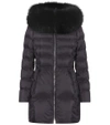 PRADA FUR-TRIMMED DOWN COAT,P00268894