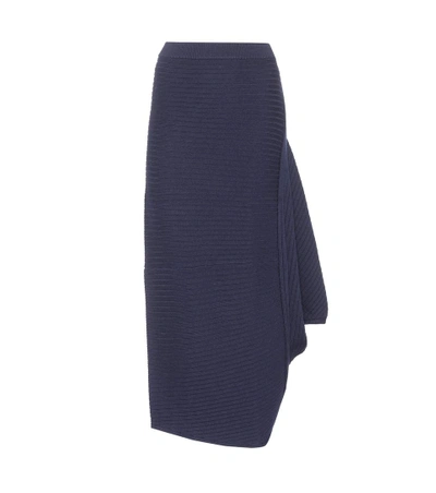 Jw Anderson Merino Wool Skirt In Eavy