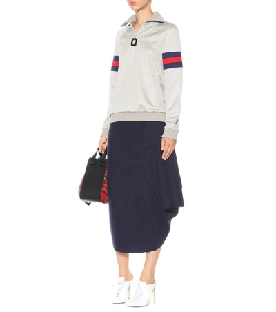 Shop Jw Anderson Merino Wool Skirt In Eavy